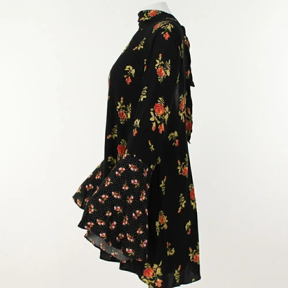 Free People Black Combo Tate Tunic - Picture 3 of 5